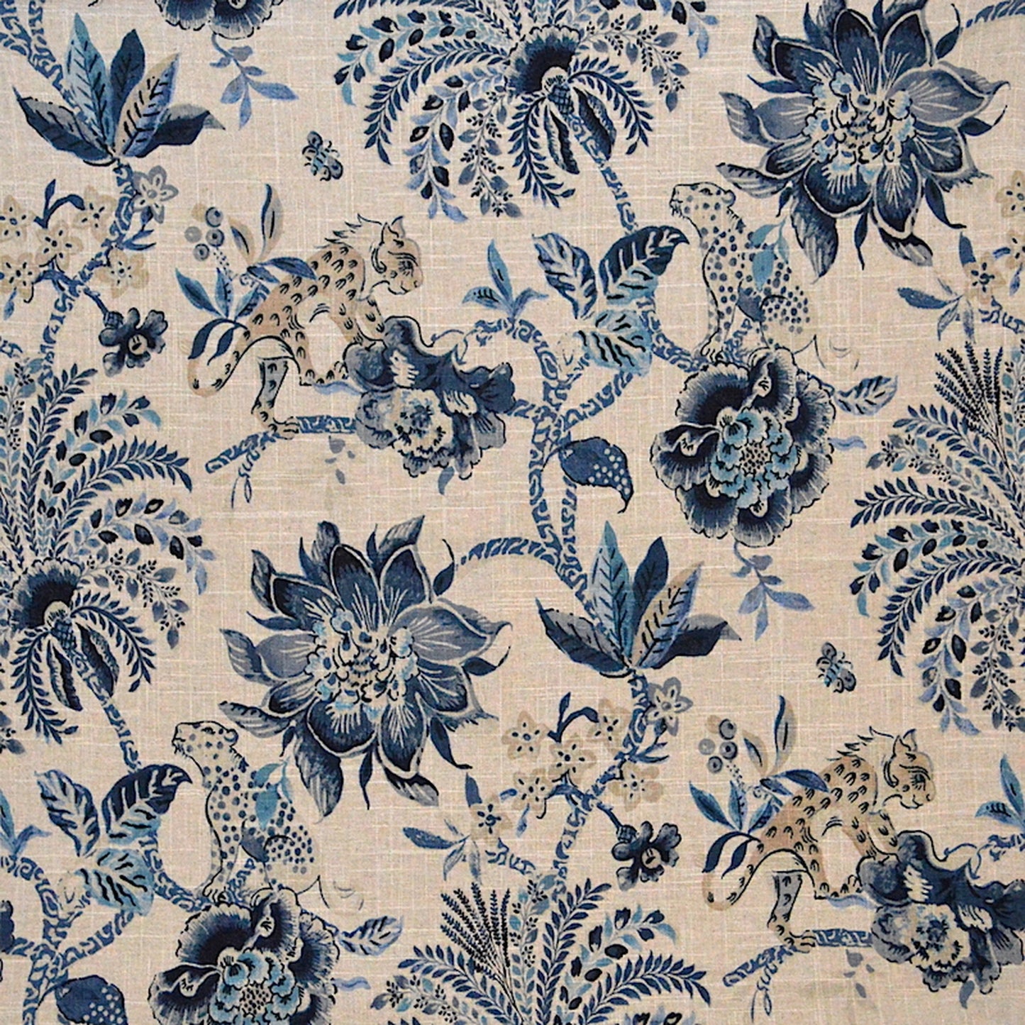 Meow Indigo - Fabricforhome.com