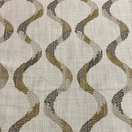 Trellis Ogee Goldenrod - Fabricforhome.com