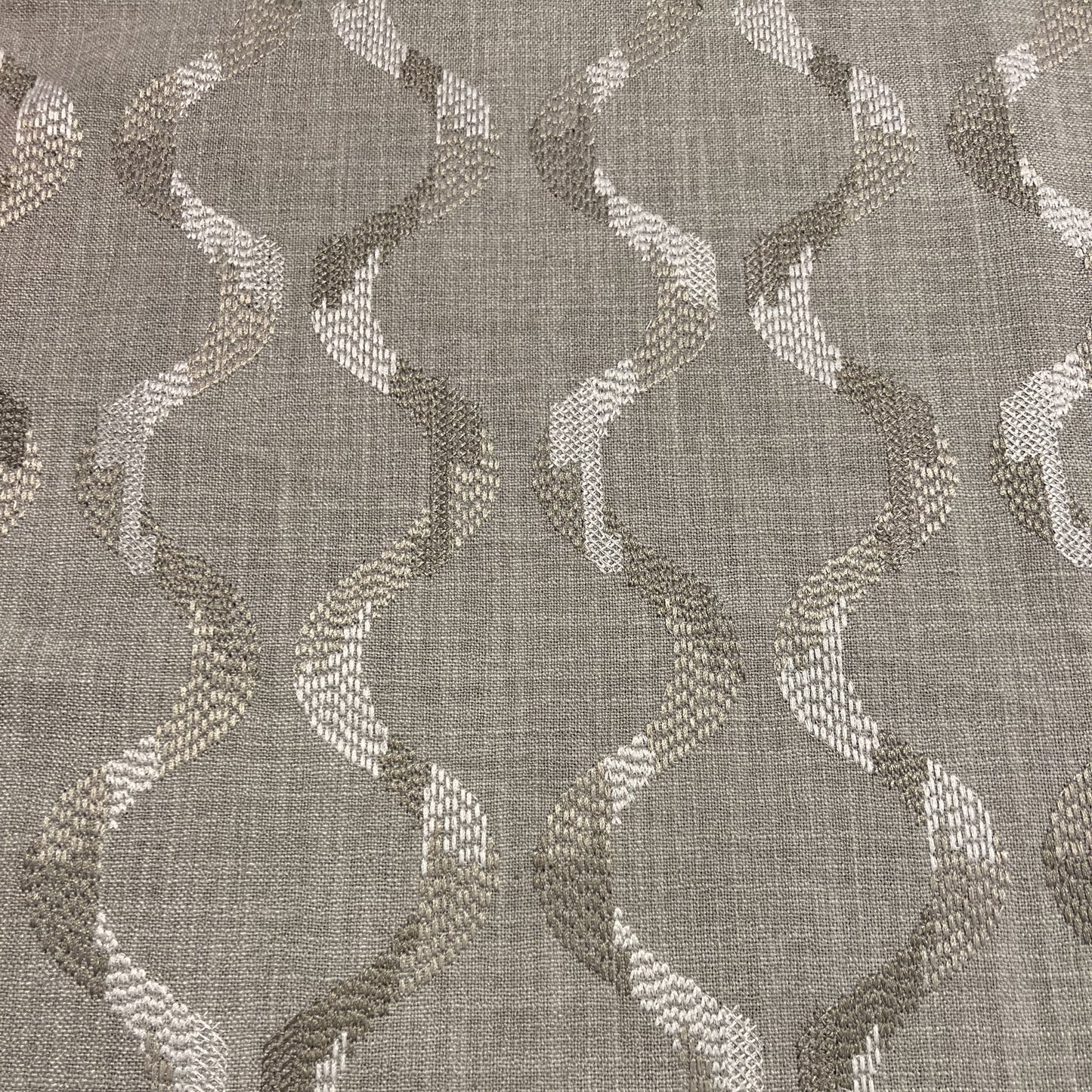 Trellis Ogee Natural - Fabricforhome.com