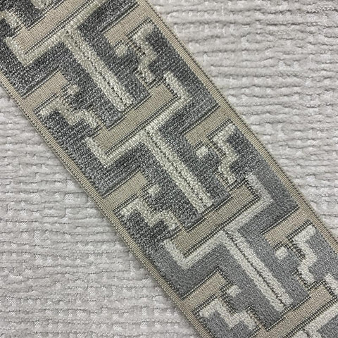 Banks Tape Gray - Fabricforhome.com - Your Online Destination for Drapery and Upholstery Fabric