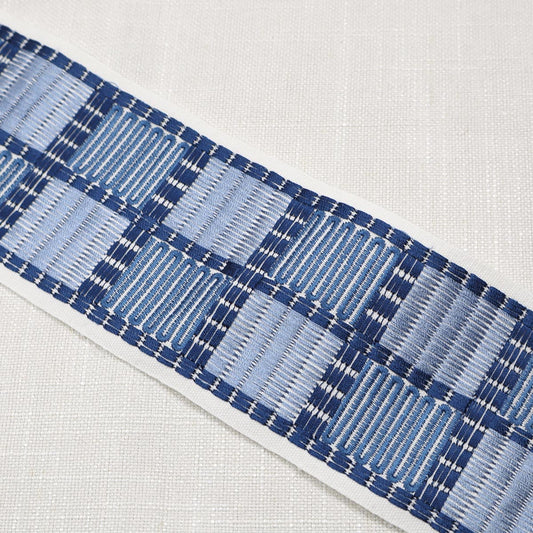 Fenci Emb Tape Blues - Fabricforhome.com