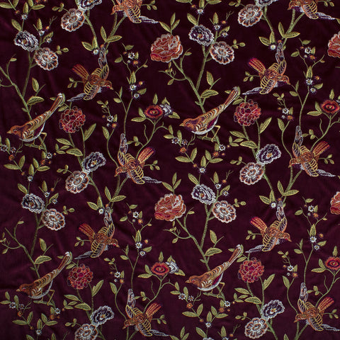 Birdland Red - Fabricforhome.com - Your Online Destination for Drapery and Upholstery Fabric