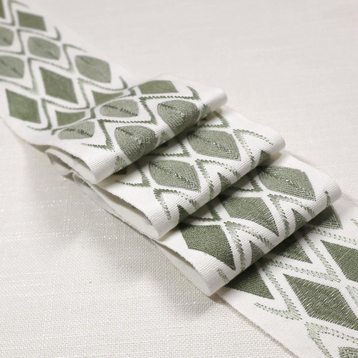 Ikata Emb Tape Thyme - Fabricforhome.com