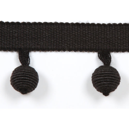 Le Lin Beaded Fringe Black - Fabricforhome.com