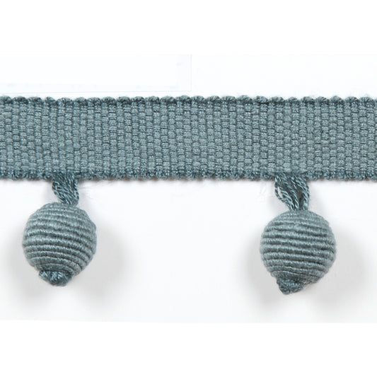 Le Lin Beaded Fringe Dark Green - Fabricforhome.com