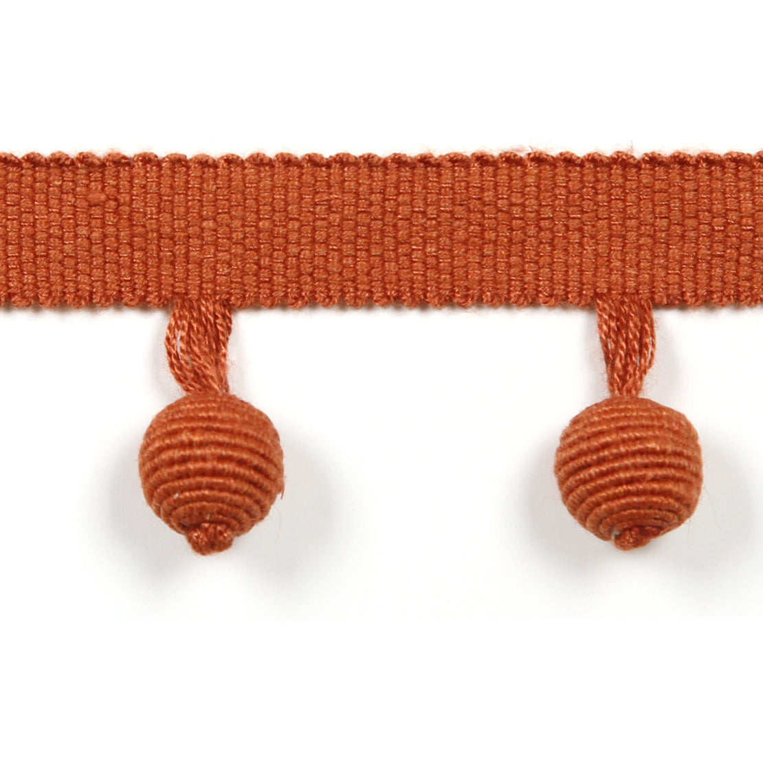 Le Lin Beaded Fringe Rust - Fabricforhome.com