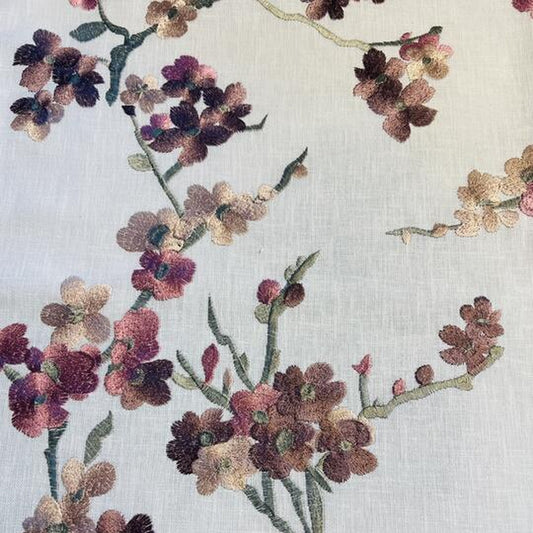 Daisy Chain Plum - Fabricforhome.com